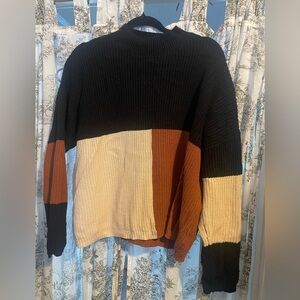 Color block sweater